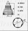 FIRST LINE FCB6396 Bellow, driveshaft